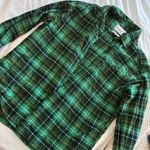 Goodfellow & Co Green Checkered Casual Shirt